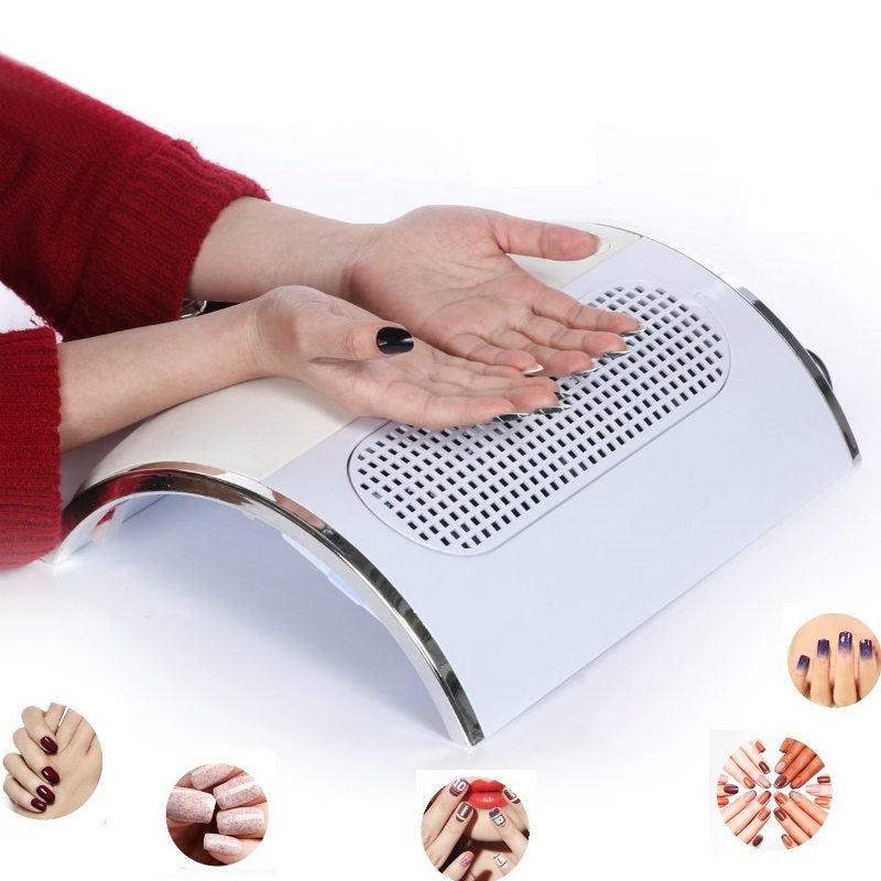 Powerful Nail Dust Suction Collector with 3 Fan Vacuum Cleaner & 2 Dust Bags for Manicure Tools