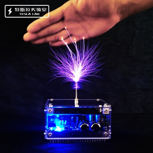 48V2A Flat-panel Bluetooth Music Tesla Coil Plasma Speaker, Touchable Lightning, Christmas Gift [Bluetooth Speaker, Tesla Coil, Plasma Speaker]