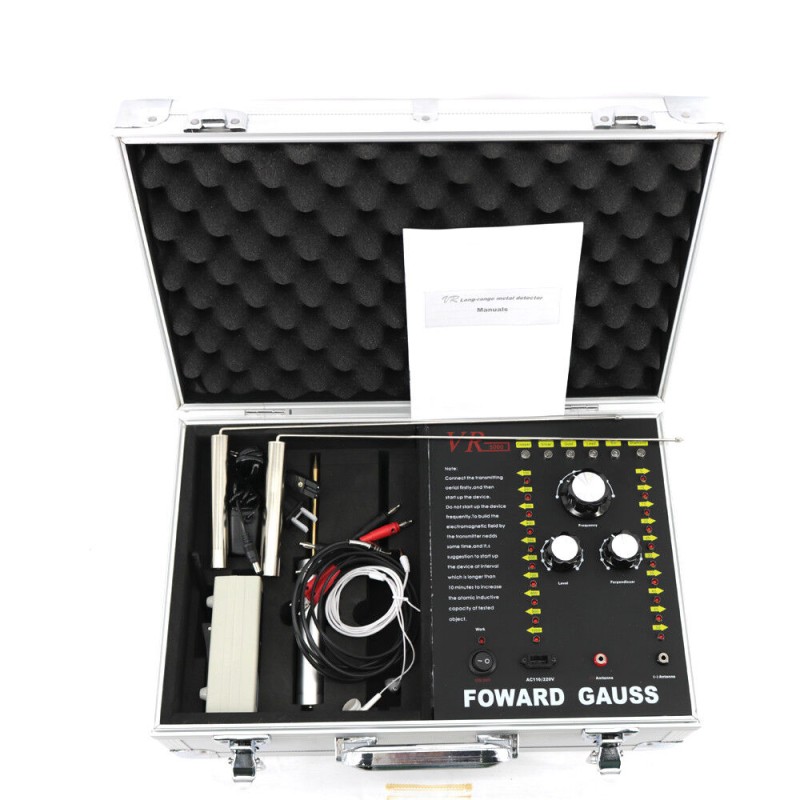FORWARD GAUSS VR5000 장거리 지하 금속 탐지기 금, 은, 다이아몬드, 구리, 주석, 납 - 1500m 범위, 60m 깊이