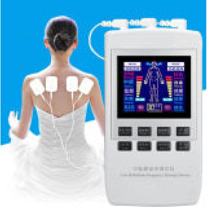 Dual Channel TENS EMS-eenheid - Pijnverlichting en spierstimulator met digitale therapiemassager voor fysiotherapie [TENS, EMS, pijnverlichting, spierstimulator]